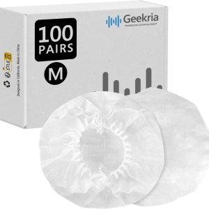 Geekria 100 Pairs Disposable Headphone Covers