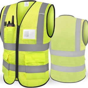 TICONN Reflective Safety Vest High Visibility Class II Mesh Vest