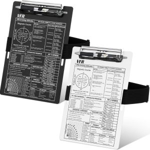 Feifeiya 2 Pack Pilot Kneeboard VFR Aviation
